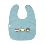 22013023-a Eat dusty blue friends bib